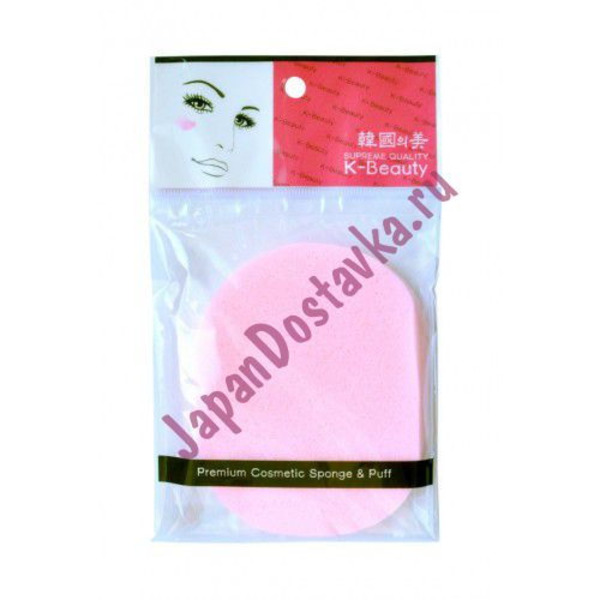 Спонж косметический для очищения кожи лица розовый K-Beauty, EQ MAXON 1 шт.  (индивидуальная упаковка)