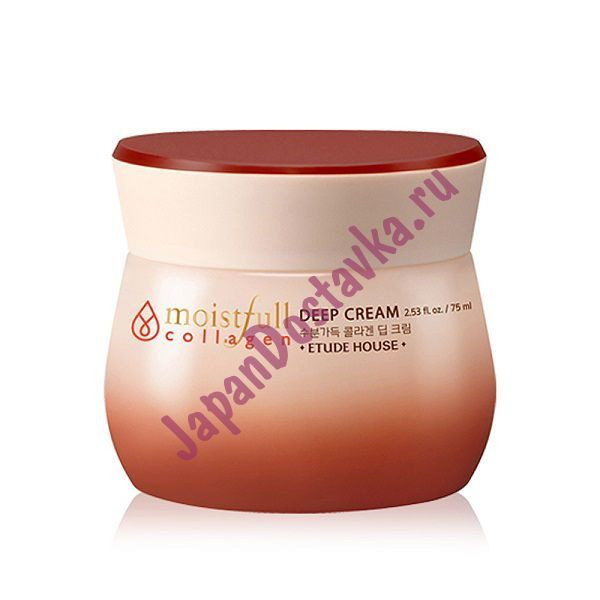 Крем для лица увлажняющий с коллагеном Moistfull Super Collagen Deep Cream, ETUDE HOUSE   75 мл