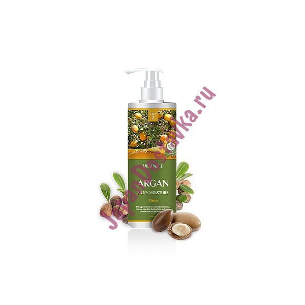 Бальзам для волос с аргановым маслом RINSE-ARGAN SILKY MOISTURE, DEOPROCE   1000 мл