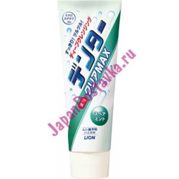 Зубная паста с микропудрой для защиты от кариеса Dentor Clear MAX (с ароматом мяты), LION 140 г