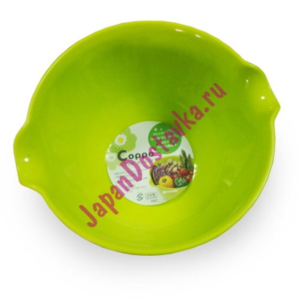 Миска COPPO пластиковая для продуктов, диаметр 17 см, салатовая, INOMATA