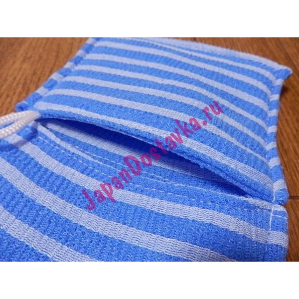 Салфетка-рукавица из нейлона и микроволокна для мытья раковин и сантехники, TOWA (голубая)