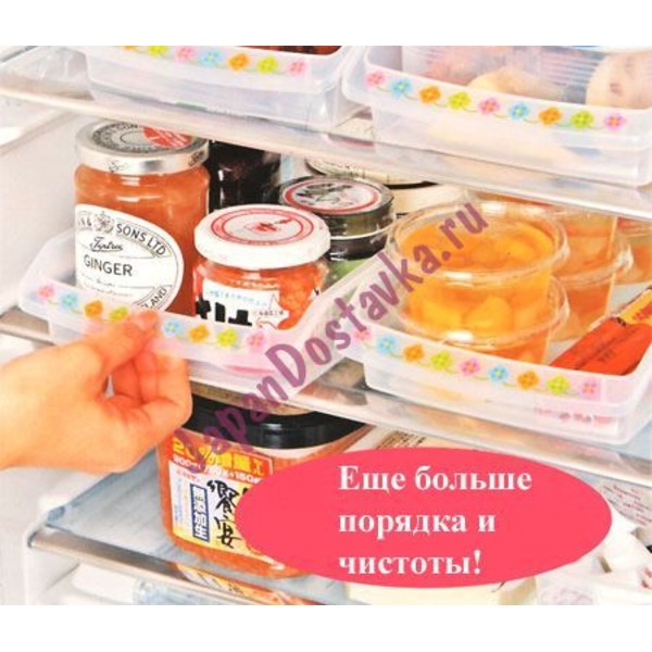 Поднос для хранения продуктов в холодильнике, NAKAYA 28 х 16 х 2 см