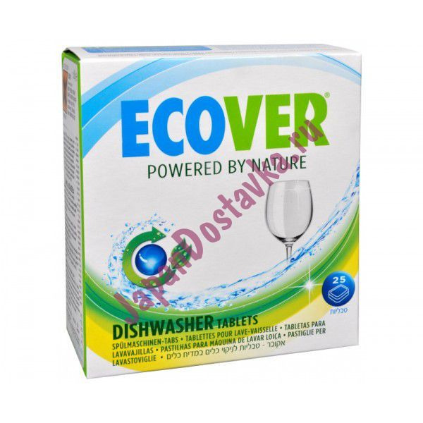 Экологические таблетки для посудомоечной машины, ECOVER,   500  г (25 шт.)
