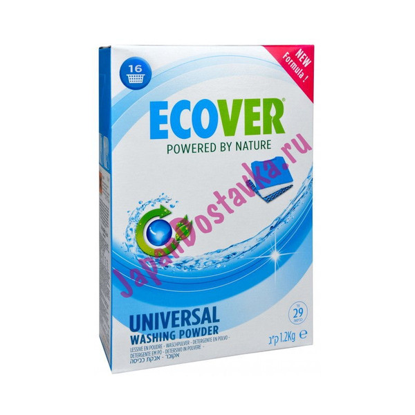Экологический универсальный стиральный порошок-концентрат ECOVER 1,2 кг