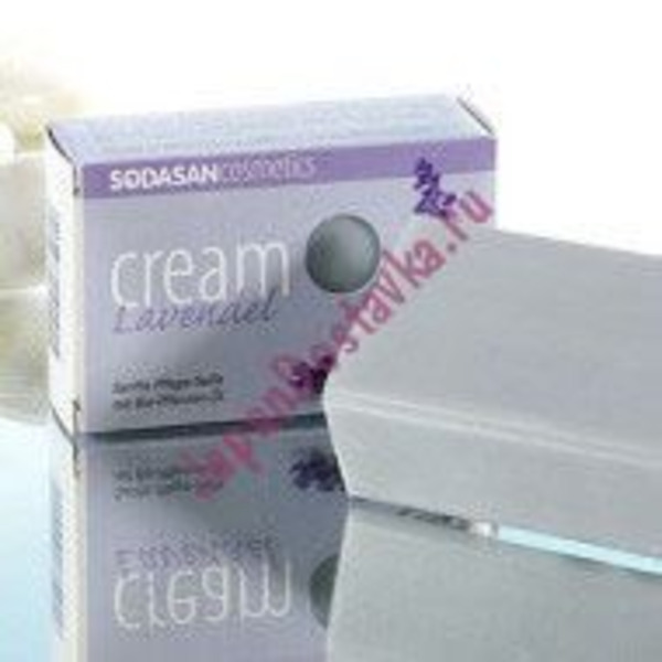 Мыло-крем туалетное твердое глицериновое Лаванда, SODASAN  100 г