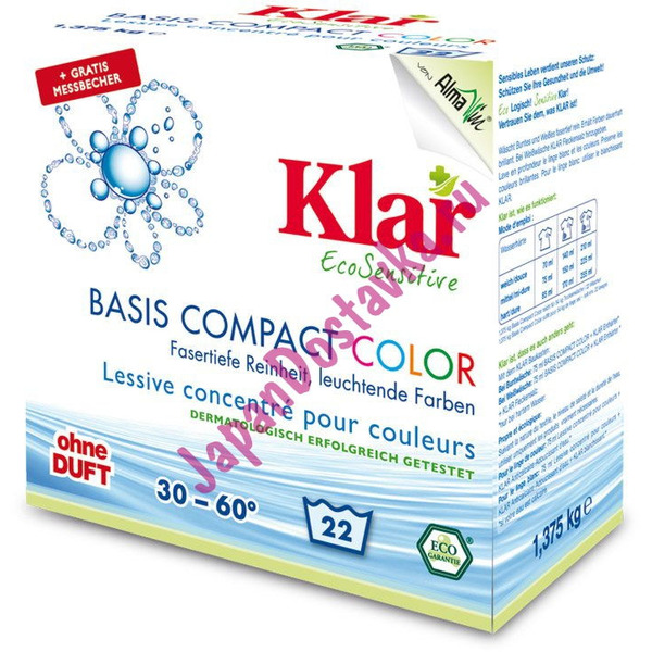Порошок для стирки цветного белья KLAR 1,375 кг