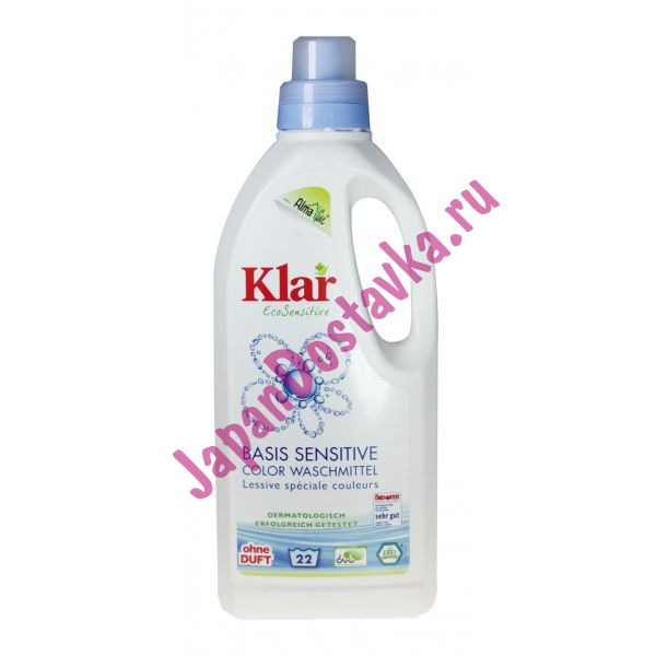 Жидкое средство для деликатной стирки цветных вещей, KLAR  1 л