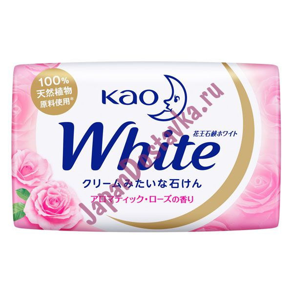 Увлажняющее крем-мыло White для тела (с ароматом розы), KAO 3 шт. х 85 г