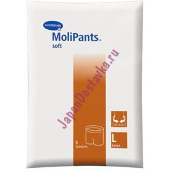 Штанишки Molipants Soft удлиненные для фиксации прокладок L, HARTMANN 5 шт.
