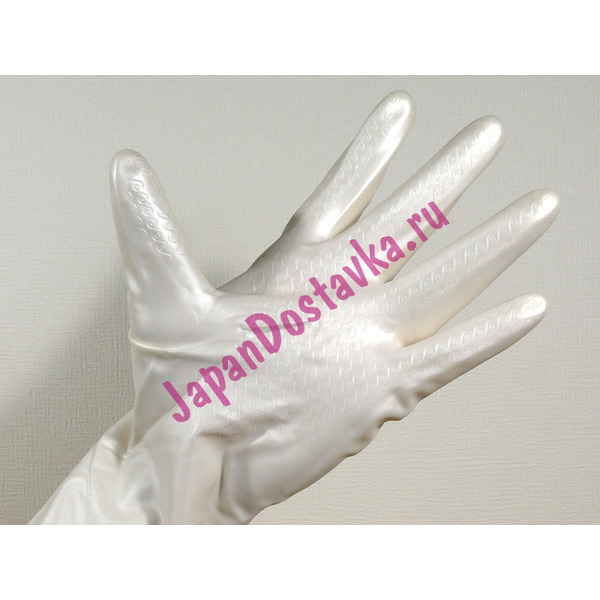 Виниловые хозяйственные перчатки Family Soft and Beauty (средней толщины), ST (белые, размер S)