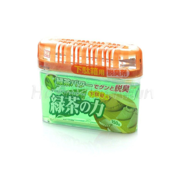 Дезодорант-поглотитель неприятных запахов для обувных шкафов (зелёный чай), KOKUBO  150 г