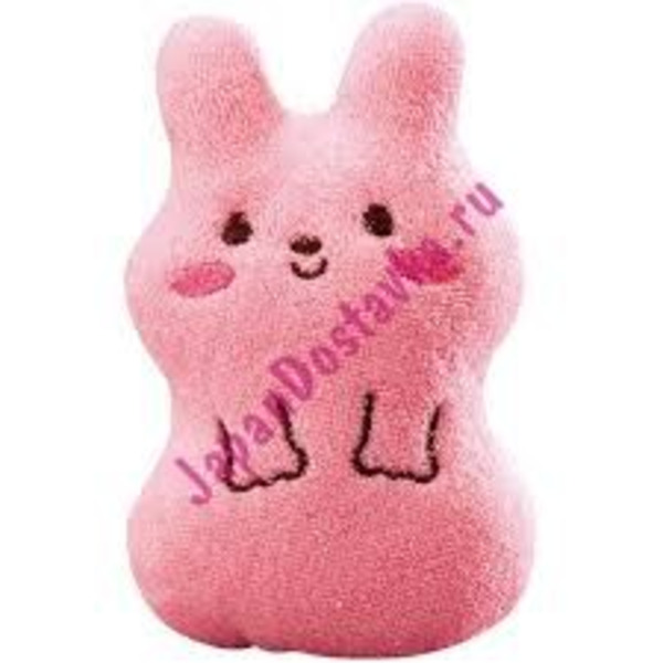 Детская мочалка-спонж для мытья тела Розовый Кролик, Furocco Kids KOKUBO