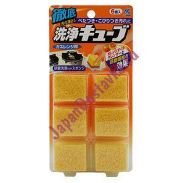 Очищающая губка с апельсиновым маслом Cleaning Cube, KOBAYASHI 6 шт.