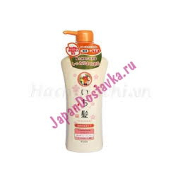 Увлажняющий шампунь для поврежденных волос с маслом абрикоса,  Ichikami,  KRACIE 530 мл