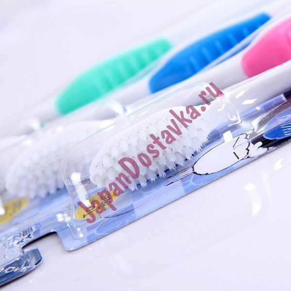 Зубная щетка c наночастицами серебра, сверхтонкой двойной щетиной, средней жесткости, EQ MAXON 1 шт. (разные цвета)