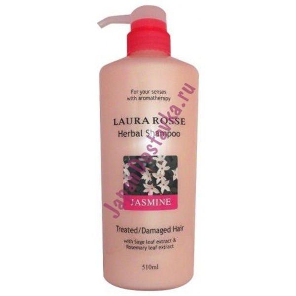 Растительный шампунь Жасмин Herbal Shampoo (для сухих ослабленных волос), LAURA ROSSE   510 мл