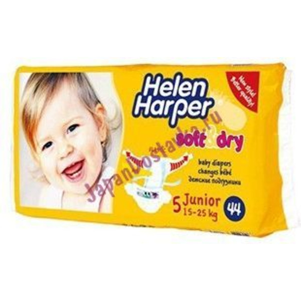 Детские подгузники Soft Dry junior (15-25 кг), HELEN HARPER 44 шт.