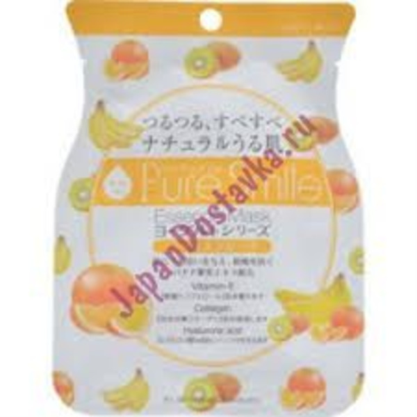 Питательная маска для лица на йогуртовой основе Yogurt mask, PURE SMILE 1 шт. 23 мл  (с экстрактом фруктов)
