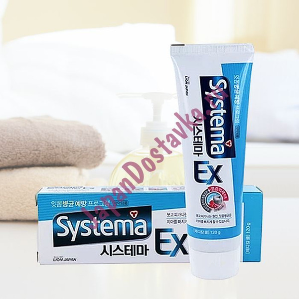 Зубная паста глубокой чистки Dentor Systema (ледяная мята), CJ Lion 120 г