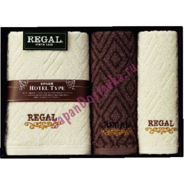 Набор полотенец в подарочной упаковке Regal, HONDA TOWEL (3 шт.)