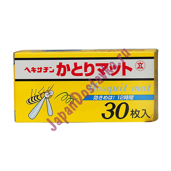 Пластины от комаров для фумигатора, Татэиси Харумидо  30 шт.