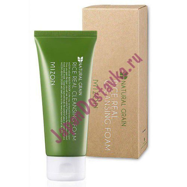 Рисовая пенка для умывания RICE REAL CLEANSING FOAM, MIZON 150 мл