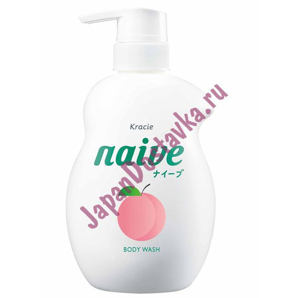Жидкое мыло для тела с экстрактом листьев персикового дерева Naive, KRACIE 530 мл