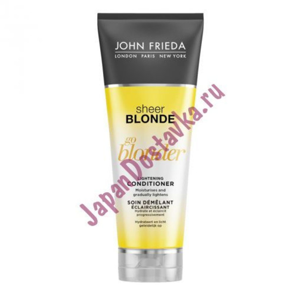 Кондиционер осветляющий для натуральных и мелированных волос Go Blonder (серия Sheer Blonde), JOHN FRIEDA, 250 мл
