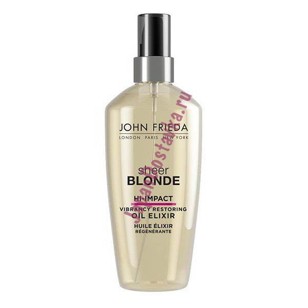 Масло-эликсир для восстановления поврежденных волос  Hi-impact (серия Sheer Blonde), JOHN FRIEDA (), 100 мл