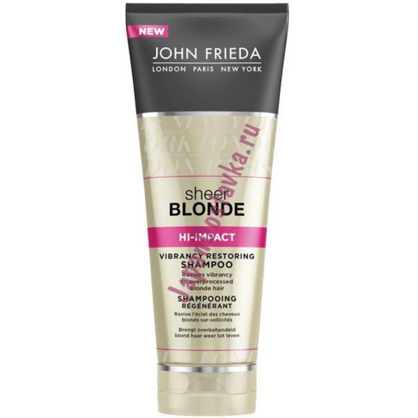 Шампунь восстанавливающий  для сильно поврежденных волос Hi-impact (серия Sheer Blonde) JOHN FRIEDA (), 250 мл