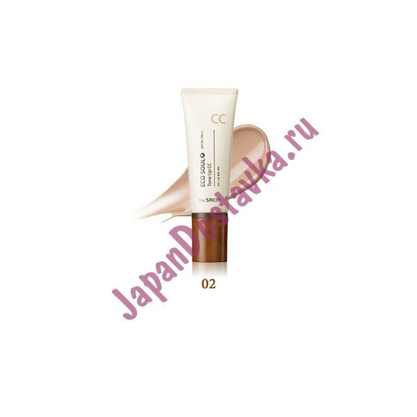 СС-крем Eco Soul Tone Up CC тон 02 Natural Tone (натуральный), THE SAEM   35 мл