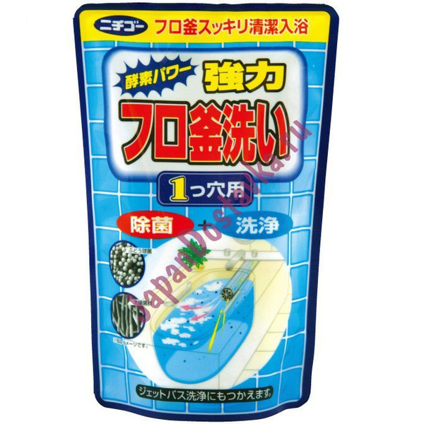 Чистящее средство для прочистки сифона в ванной с дезинфицирующим эффектом Nichigofuro Foam spray Bathing wash в мягкой упаковке, NIHON  250 г