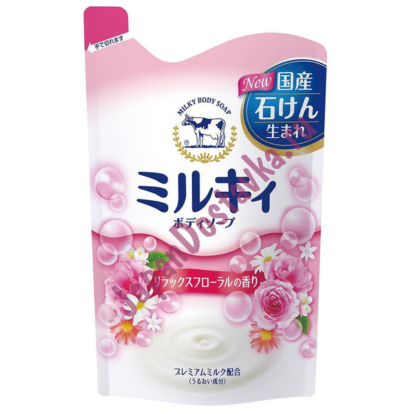 Молочное увлажняющее жидкое мыло для тела с цветочным ароматом 