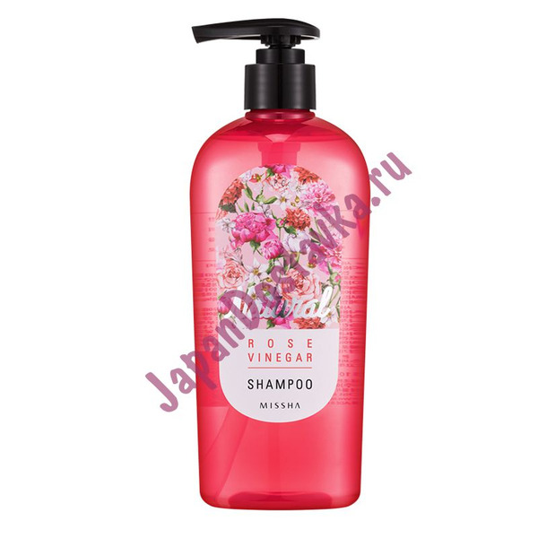 Шампунь для волос с экстрактом розы Natural Rose Vinegar Shampoo, MISSHA   310 мл