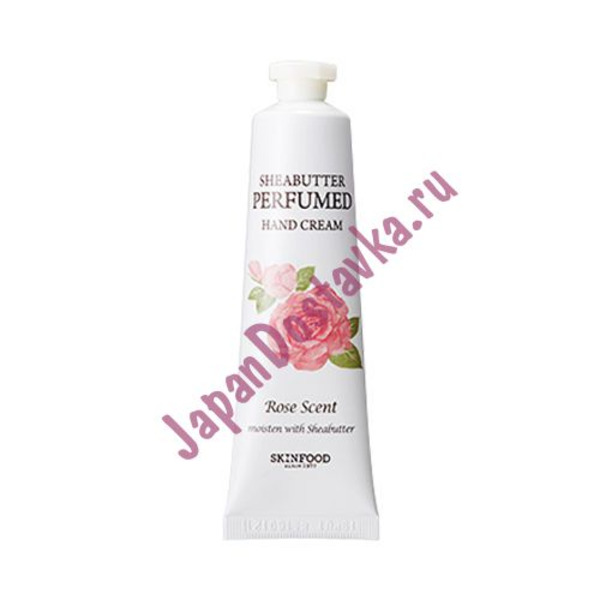 Крем для рук парфюмированый Shea Butter Perfumed Hand Cream Rose Scent (Роза), SKINFOOD   30 мл