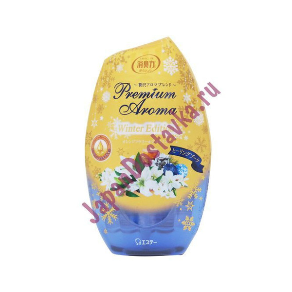 Жидкий дезодорант – ароматизатор для комнат с ароматом цветов апельсина и жасмина Premium Aroma SHOUSHUURIKI, ST 400 мл