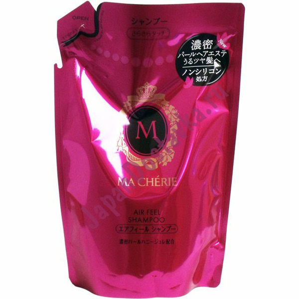 Бессиликоновый шампунь для придания объема с цветочно-фруктовым ароматом MA CHERIE Air Feel Shampoo, SHISEIDO  380 мл (запаска)