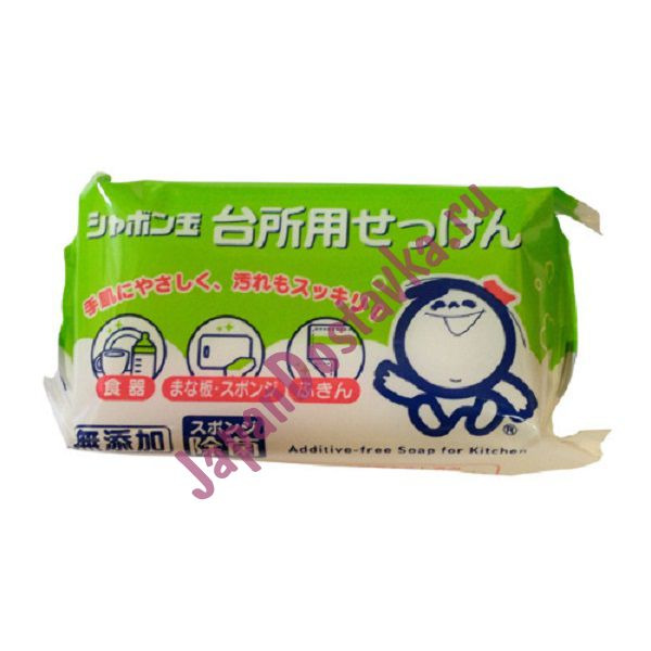 Натуральное мыло для мытья посуды (твердое) Addittive-Free Soap For Kitchen, SHABONDAMA SEKKEN  110 г