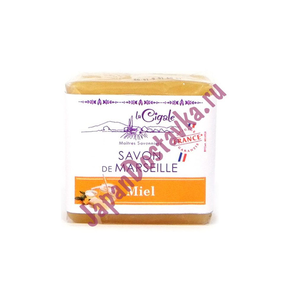 Мыло марсельское с медом Savon de Marseille Miel, LA CIGALE  100 г