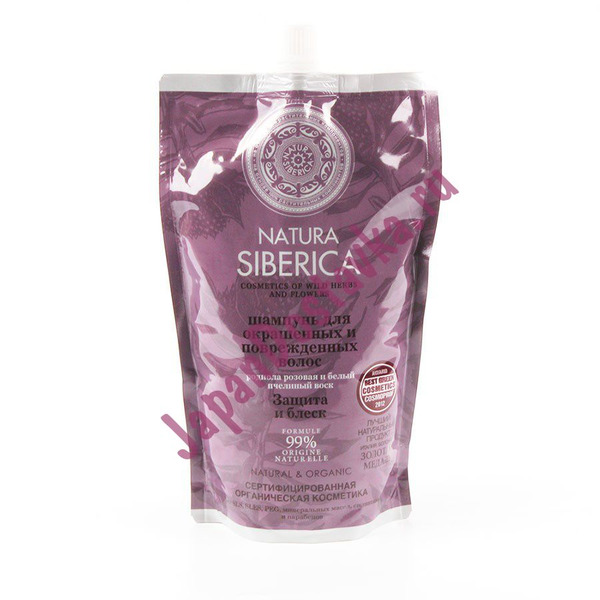 Шампунь для окрашенных волос Защита и Блеск (мягкая упаковка), NATURA SIBERICA  500 мл