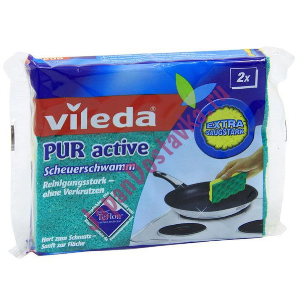 Губка для плит Pur Active, VILEDA  2 шт