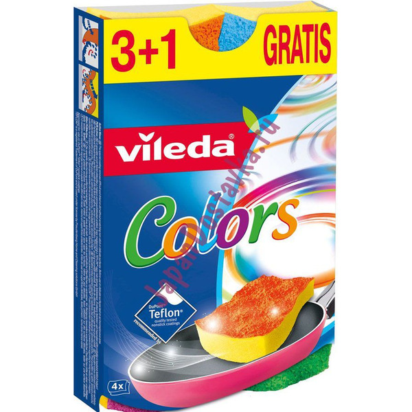 Губка Pur Colors, VILEDA  4 шт