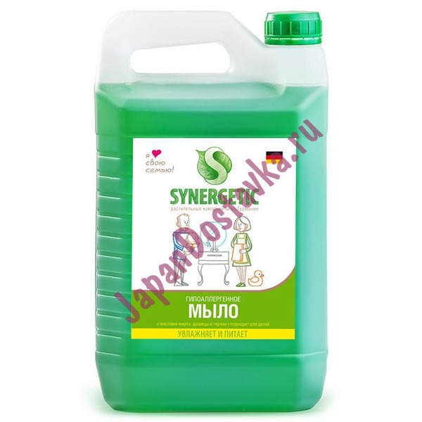 Мыло жидкое биоразлагаемое для мытья рук, SYNERGETIC  5000 мл