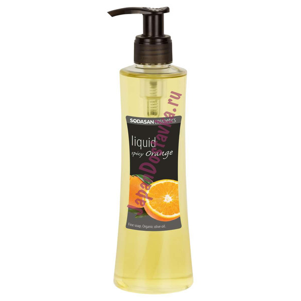 Жидкое мыло Пряный Апельсин Spicy Orange Liquid Soap, SODASAN  250 мл