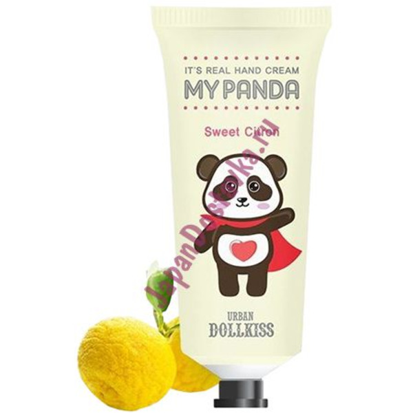 Крем для рук Urban Dollkiss It’s Real My Panda Hand Cream, аромат 03 Sweet Citron (Сладкий Цитрон), BAVIPHAT   30 г