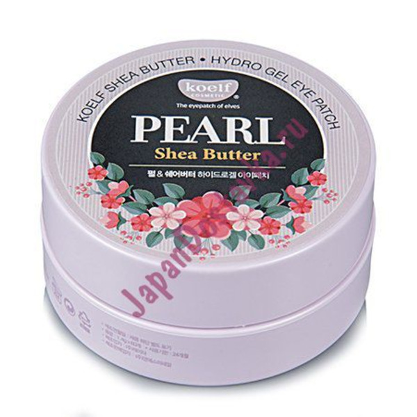 Патчи для глаз гидрогелевые с экстрактом жемчуга и маслом ши Koelf Pearl & Shea Butter Eye Patch, PETITFEE   1,4 г х 60