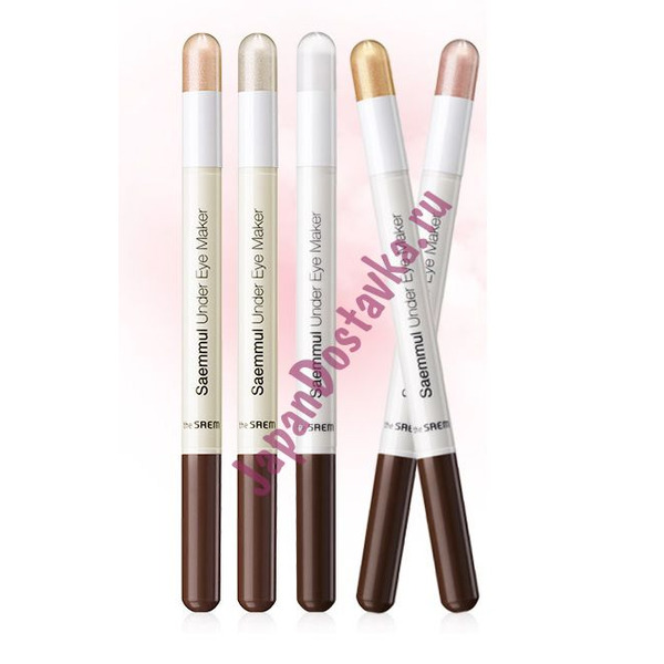 Карандаш для глаз Saemmul Under Eye Maker, оттенок 05 Plumping Ivory, THE SAEM   0,2 г + 0,5 г