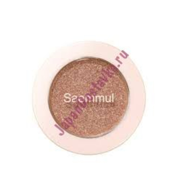 Тени для век с глиттером Saemmul Single Shadow Glitter, оттенок PK05 Soft Rose, THE SAEM   1,6 г