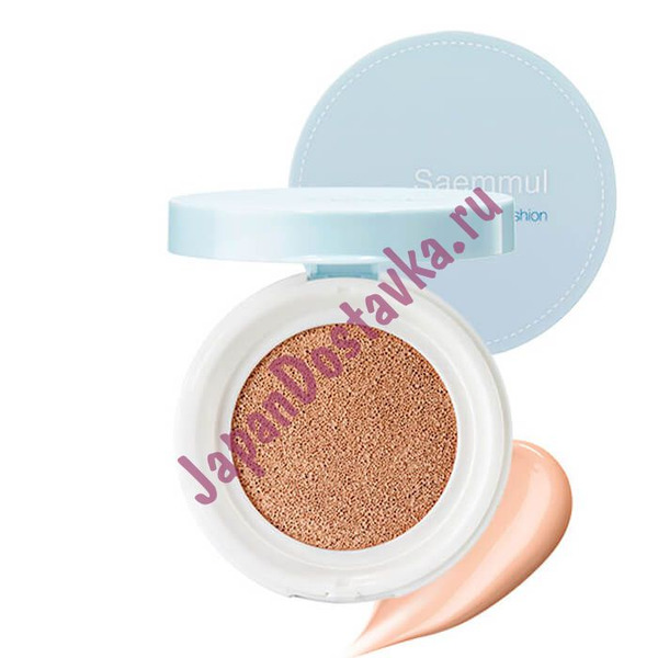 Крем-основа для жирной кожи Saemmul Oil Control Cushion 02 Natural Beige THE SAEM 12 г